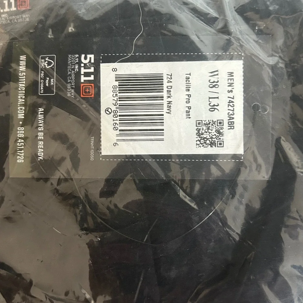 5.11 Tactical TacLite Pro Pants Bundle 2 Pair Dark Navy 38x36 Cargo‎